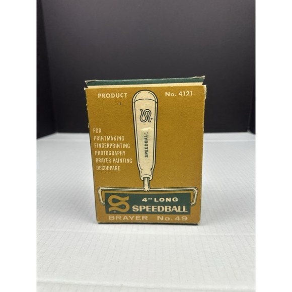 Speedball Other - Speedball Brayer No. 49 4" Block Printing Red Handle Roller MPN 4121 Art Tool